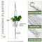 Sorbus Macrame Plant Hanger (8 Pack) Indoor Outdoor Hanging Plant Pots Cotton Rope, Elegant for Home, Patio, Garden
